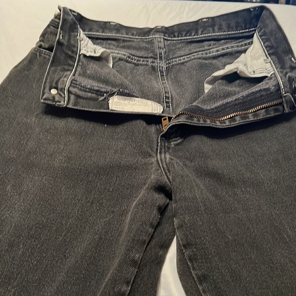 Bareback Wrangler Jeans Sz 9/10x36 Washed Black 100%Cotton Jeans RARE Old School - Picture 4 of 10